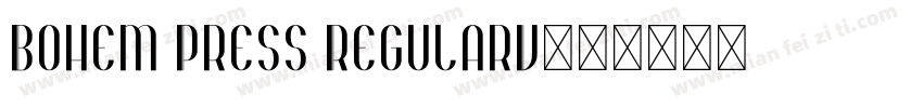 Bohem Press RegularV字体转换